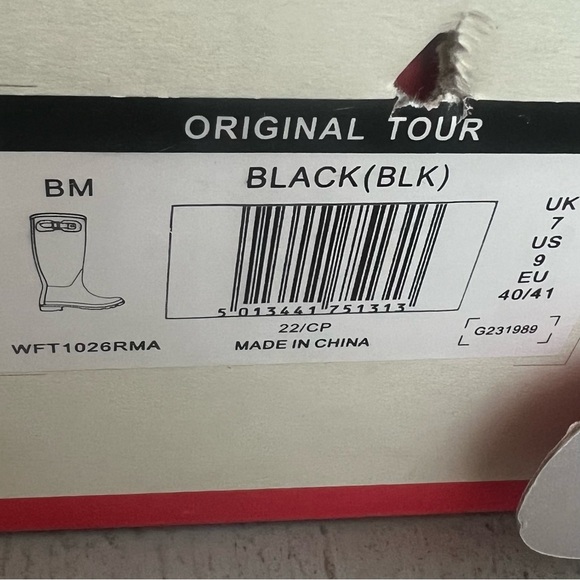 Hunter Orig Tall Boot WITH Boot Socks - Picture 7 of 7